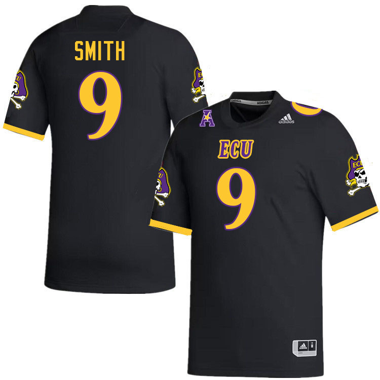 #9 Anthony Smith East Carolina Pirates College Football Jersey Stitched-Black #9 Anthony Smith East Carolina Pirates College Football Jersey Stitched-Black